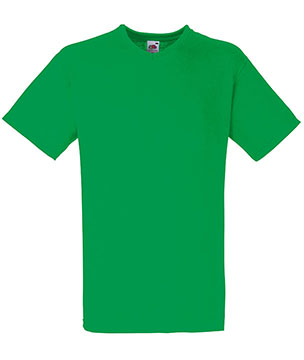 T-SHIRT VALUEWEIGHT UOMO (COLLO V) - FRUIT OF THE LOOM verde prato